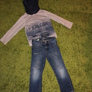 Gap Hooded “Jeep Explore” Shirt & Gap Denim Jeans